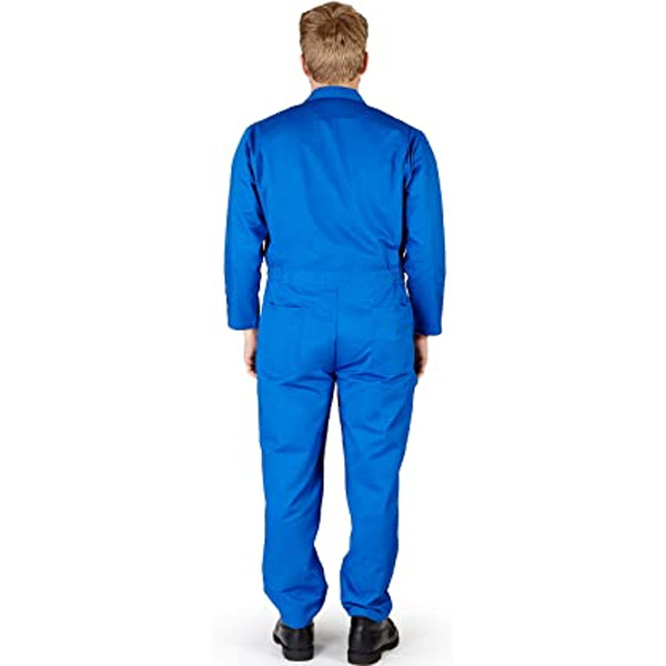 Wholesale Men Blue Safety Fire Retardant Coverall Industrial Workwear Mechanics Oil Resistant Fireproof Working FR Coveralls