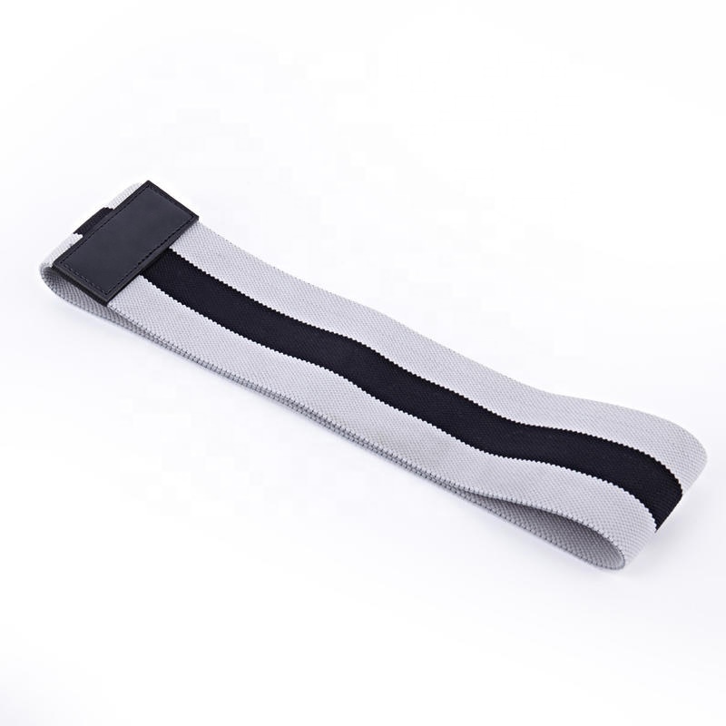 Low MOQ Custom Logo Fabric Resistance Bands Non-Rolling Elastic Exercise Yoga Booty Bands Gym Stretching Hip Circle Loop Bands