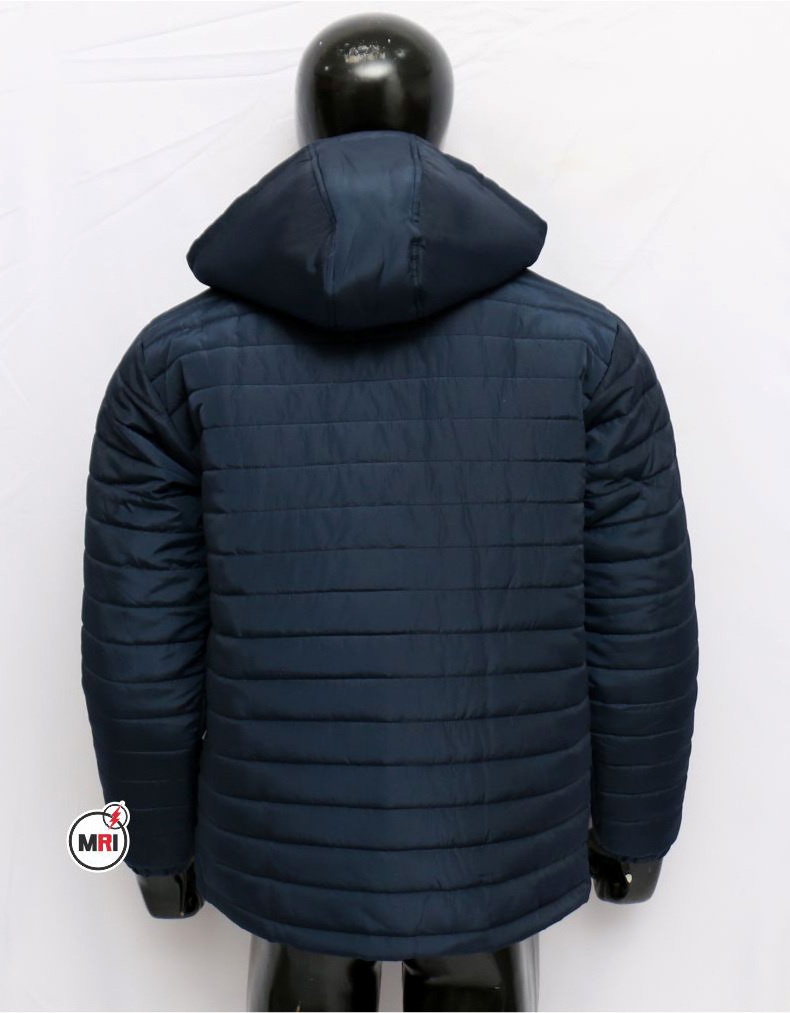 Men padded coats polyester fabric 100% puffer jacket with hood warm winter jackets for men customized decoration