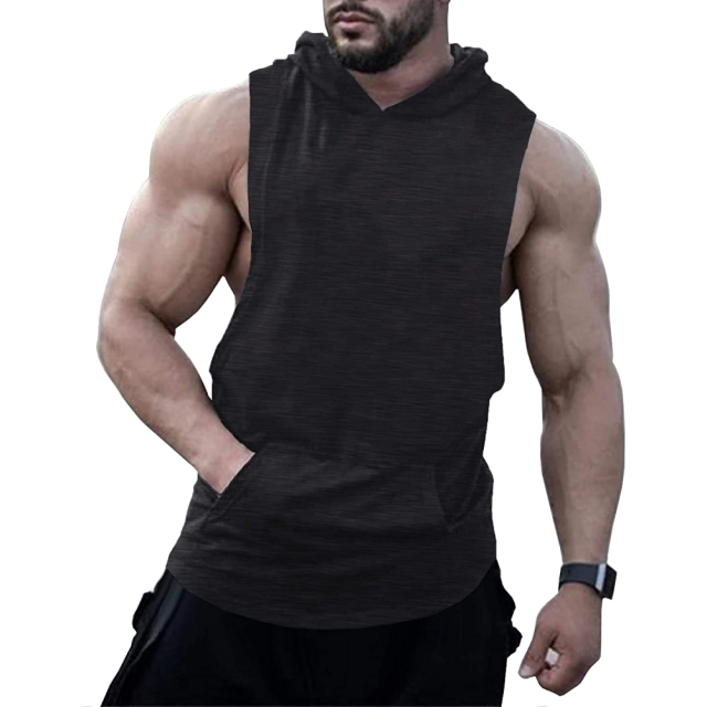 100% Cotton Organic Men Sleeveless Tank Top Wife Beater Gym Stringer Tank Top For Men Men's Gym Tank Top