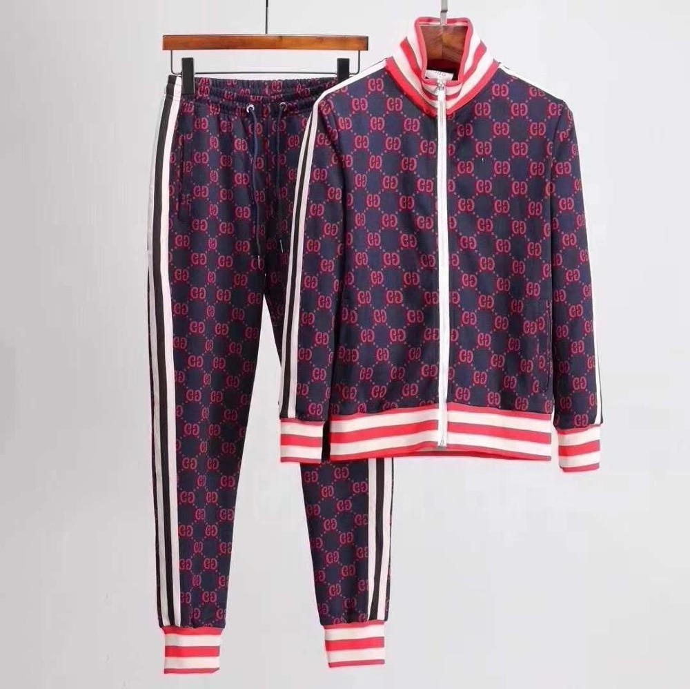 Regular Fitted Tracksuit For Men And Women Sets Side Stripe Customized Design Sublimation Long Zipper Running Wear Custom Mens