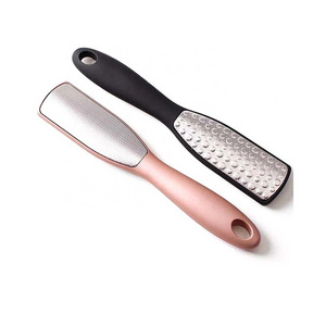 Pink Stainless Steel Exfoliate Foot File Foot Scrubber Rasp Callus Remover Foot Grater