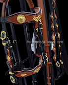 Hot Sale Handmade Horse Tack Bridle Western Leather Breast with Head Stall Sets for Horse Riding from Indian Manufacturer