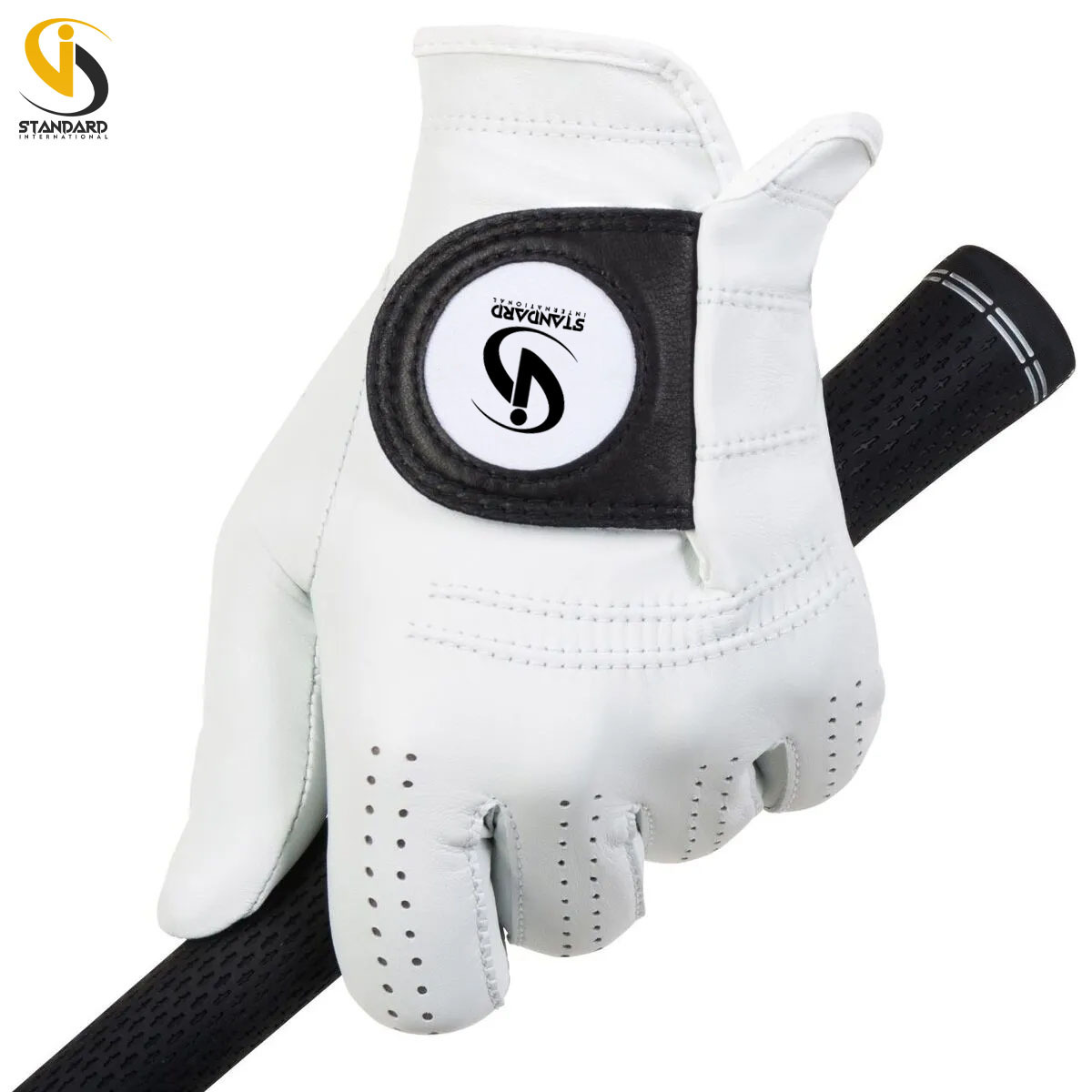 2022 Wholesale OEM Cheap Custom Made High Quality Leather Golf Glove For men By Standard International