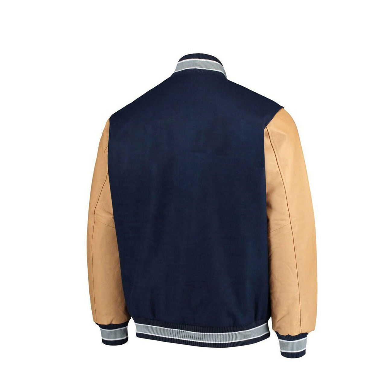 New Arrival Custom chenille embroidery leather sleeve baseball jacket for men By Standard International