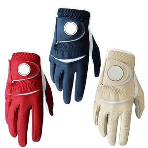 2022 Wholesale OEM Cheap Custom Made High Quality Leather Golf Glove For men By Standard International