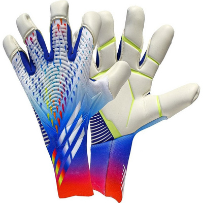 Wholesale Custom Glue Spray Leather Soccer Sports Goalkeep Gloves Latex Design Your Own Football Professional Goalkeeper Gloves BestSuppliers