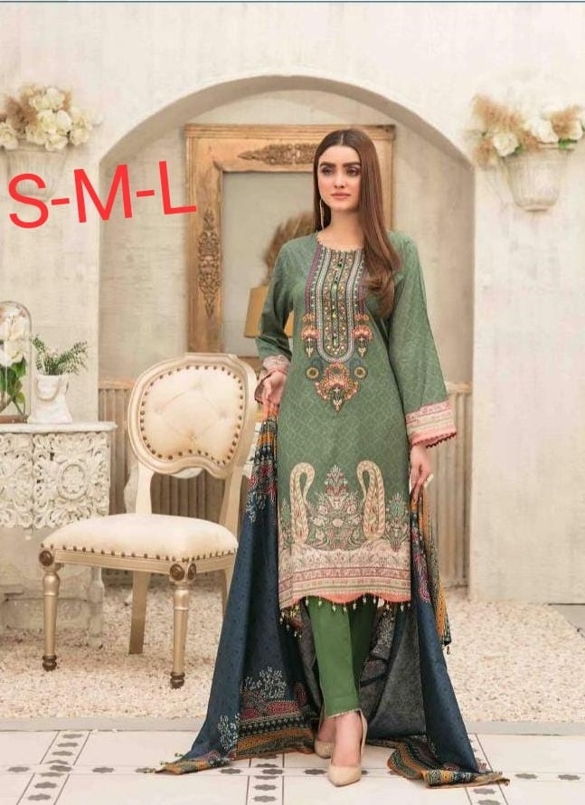 Premium Quality Pakistani Summer Lawn Collection Digital Print 3 Piece Stitched Dresses in Premium Packaging