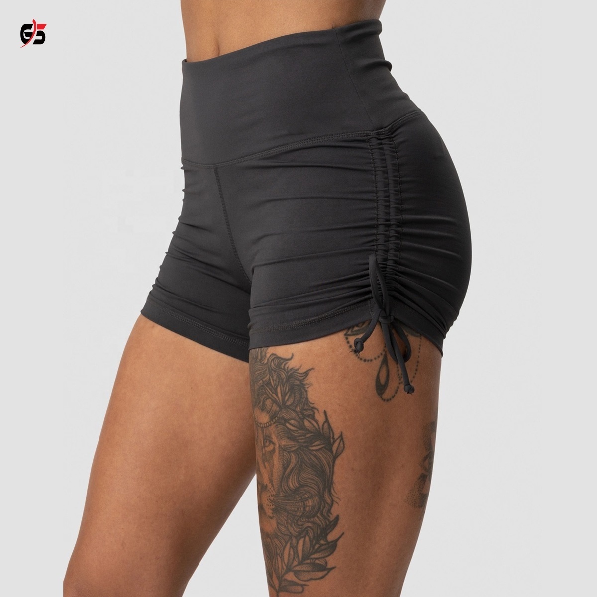 Hot Sexy Women's Booty Shorts Customized Design Spandex / Polyester Gym Running Athletic Pants High Quality Premium OEM Product