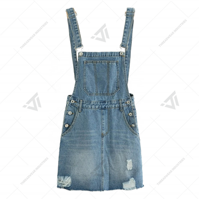 Custom Denim Sexy Fashion Dangri Streetwear Dress For Women BestSuppliers
