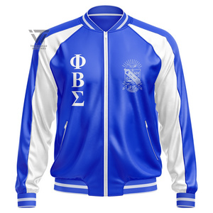 Custom Phi Beta Sigma Fraternity Embroidered Motorcycle Leather Paraphernalia Jacket