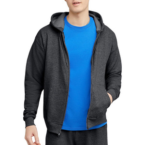 New Fashion Style Custom Design Men's Plus Size Breathable Lightweight Different Color Long Sleeves Zip Up Hoodies