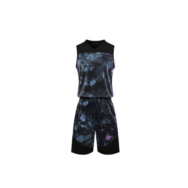 Dark Pink And Blue Professional Sleeveless Basketball Uniforms Available For Men In Best Selling Prices