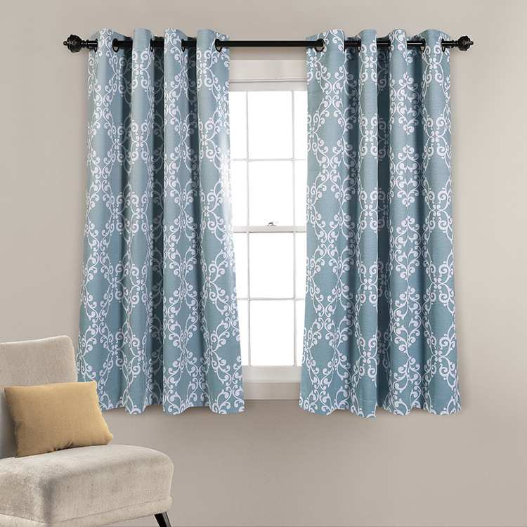 Soft Textured  2 PCs  Curtains for sleeping or living room curtains Geometric Pattern  Curtains Bedroom Living Room