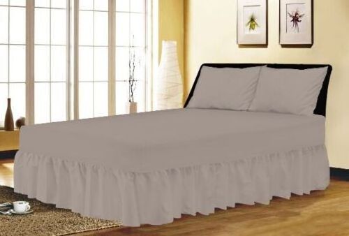 Premium Quality 2023 Collection Microfiber Basic Solid Pleated Bed Skirt Dust Ruffle 15