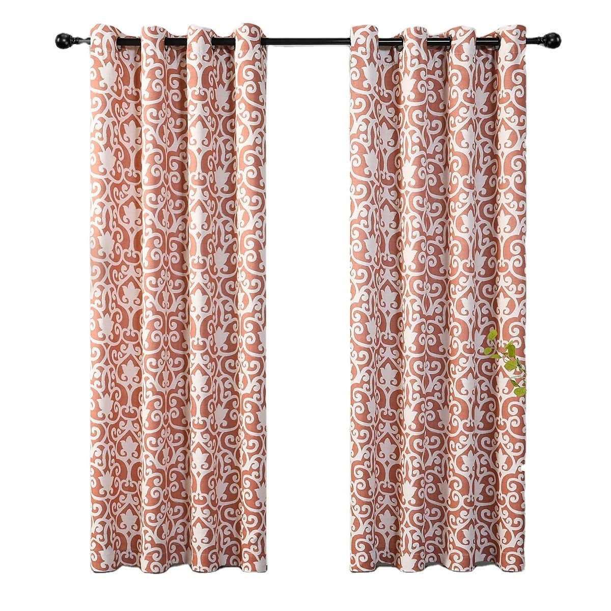 Soft Textured  2 PCs  Curtains for sleeping or living room curtains Geometric Pattern  Curtains Bedroom Living Room