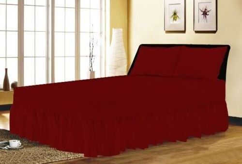 Premium Quality 2023 Collection Microfiber Basic Solid Pleated Bed Skirt Dust Ruffle 15