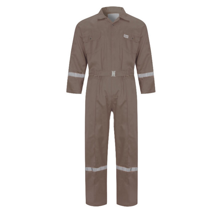 OEM Workwear 100 % Cotton Disposable Full Sleeve Field Wear Coveralls Boiler Suits Overall Working Uniform