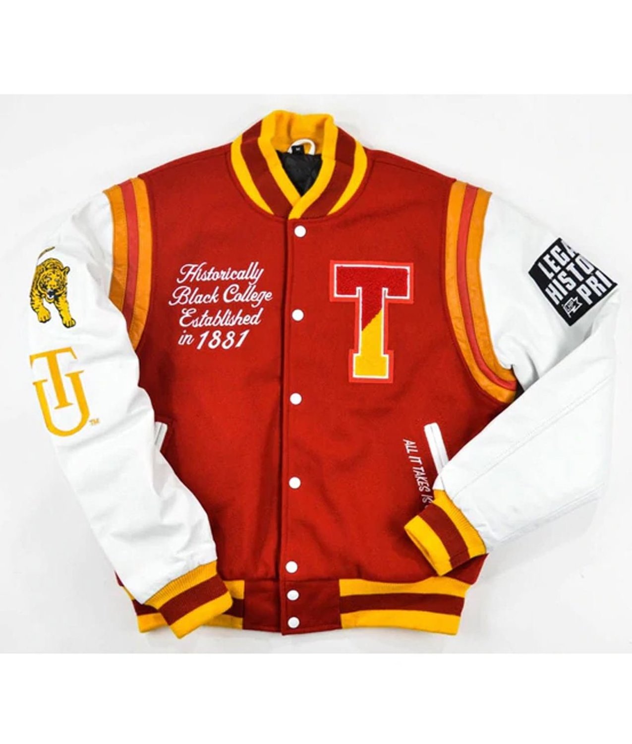 Cool Varsity Tuskegee University Motto 2.0 Varsity Jacket Upper Wear Varsity Jacket