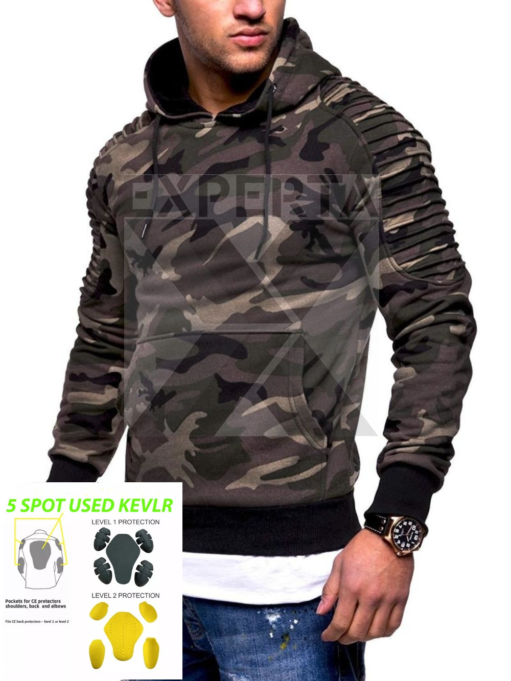 Wholesale Latest Custom Made Heated Motorcycle Hoodie CE Motorbike Fleece Protective Hoodie Zip up Jacket With OEM Service.