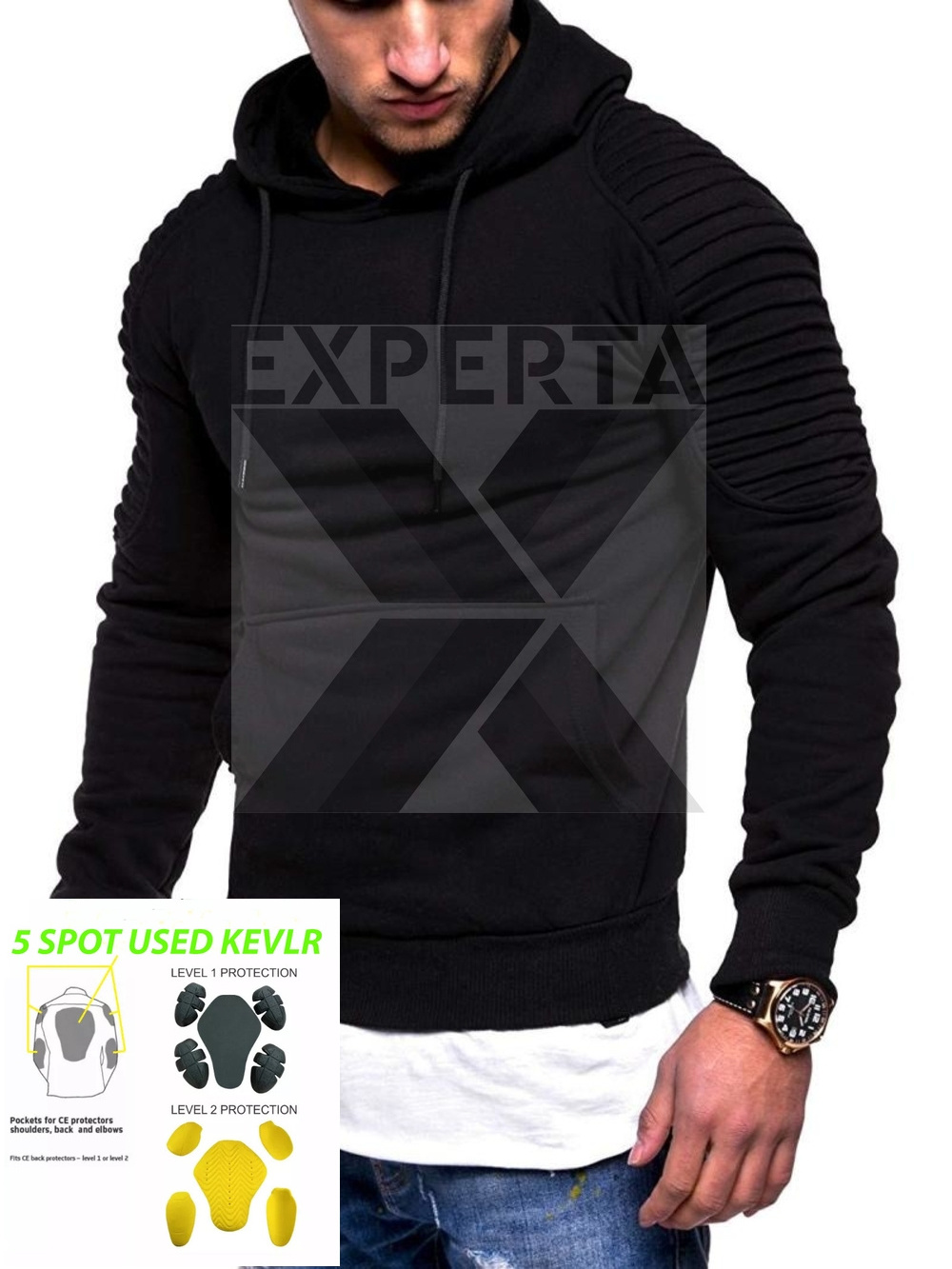 Wholesale Latest Custom Made Heated Motorcycle Hoodie CE Motorbike Fleece Protective Hoodie Zip up Jacket With OEM Service.