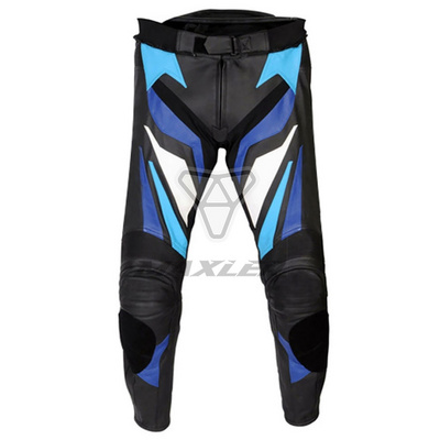 OEM Winter Warm Motorcycle Accessories Biker Racing Pants Leather Motorbike Pants Made Of Real Cowhide Milled Grain