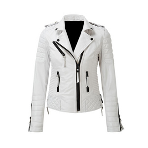 Breathable High Quality best price good material affordable Professional designing  Women Leather Jacket