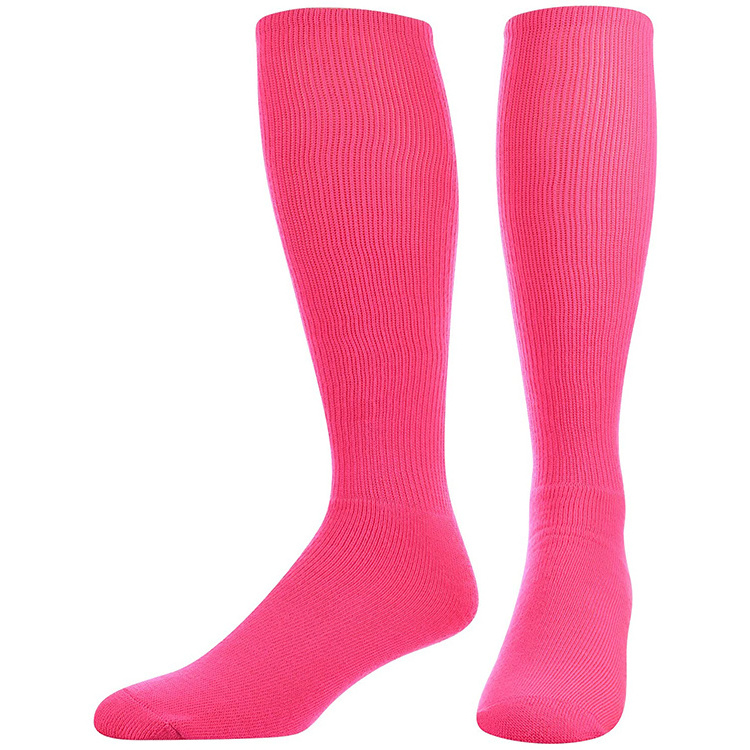 Plain Pink Color Long Length Cheap Price Women Socks Football Wear Best Selling Most Demanding Cheap Price Socks