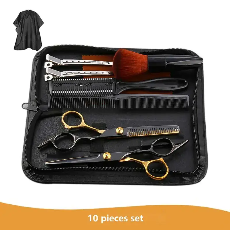 Professional Barber Scissor Kit Left Handed Premium Quality Hairdressing Scissors Barber Salon Hair Cutting Shears