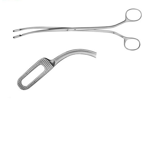 Guyon Kidney Pedicle Clamp Curved German Stainless Steel Micro Surgery Artery Forceps