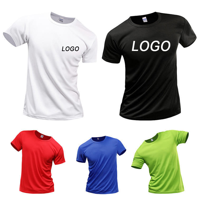 Wholesale Run T Shirts Custom Printing T-shirts Plain Dry Fit Sublimation Tshirts Blank Sport Tshirts 100 Polyester Men T Shirt