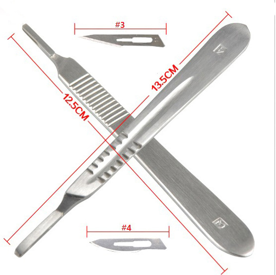 Round Scalpel Handles Stainless Steel Dental Titanium Surgical Scalpel Handle medical equipment (FREE SHIPPING) by CECOSURE