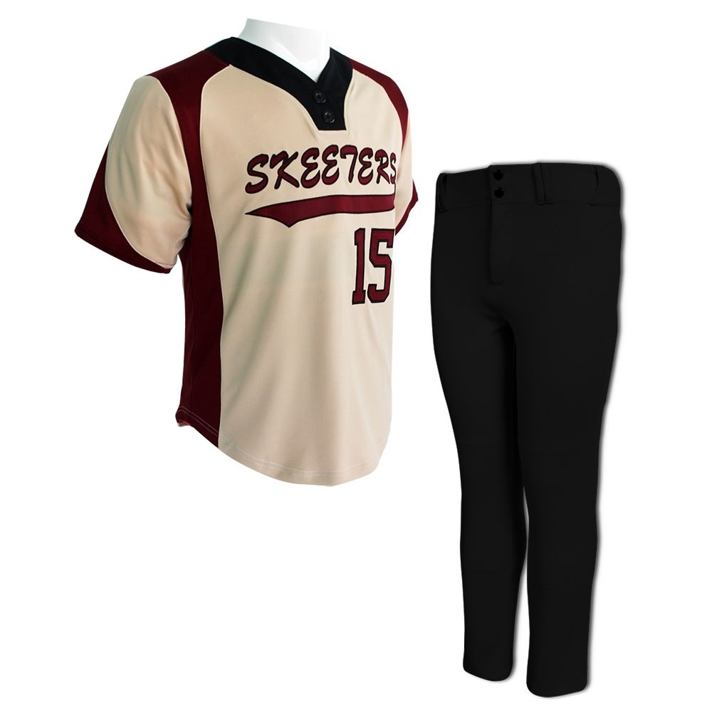 Sublimation Baseball Uniform made with Stretch Baseball High Quality Leather Men Baseball Jersey