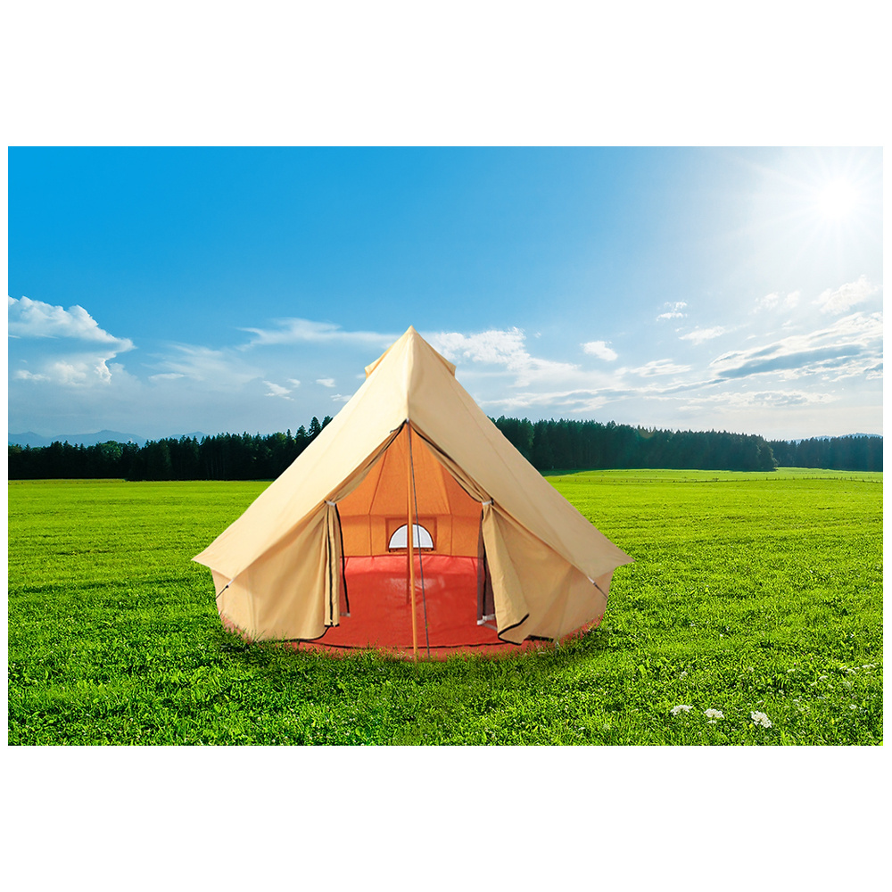 Premium Bell Tent- Seasons Spacious New Hot Design for Exceptional Camping Comfort and Outdoor Exploration