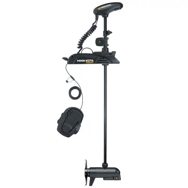 New Terrova Bow-Mount Electric Trolling Motor - 60in Shaft, 112lb Thrust with Universal Sonar 2 and i-Pilot