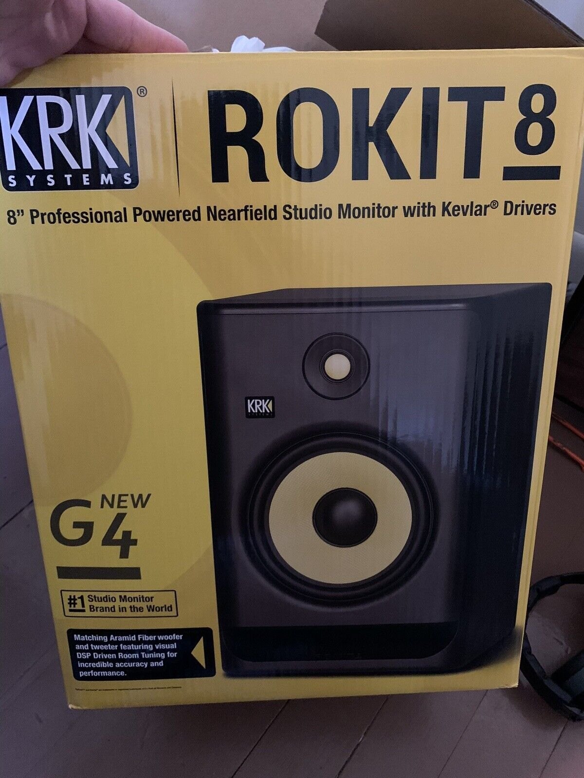 ECONOMICAL KRK 8 G4 8'' 2 Way Active Studio Monitor Kits (Pair, W/Black) Speaker Custom Speaker