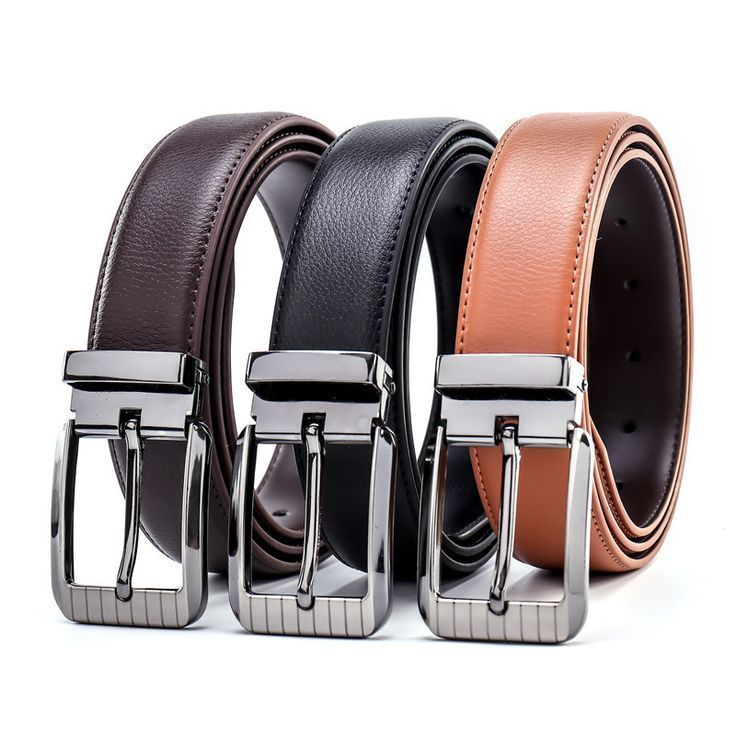 Customizable Men's High Quality Power Belt Made of Genuine Leather Cowhide or Cow Hide with Metal Buckle Dress Style