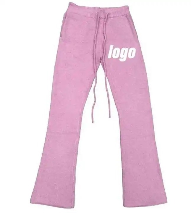 Custom Straight Leg Mohair Sweatpants Unisex Women Oversized Baggy Printed Lounge Fuzzy Mohair Pants For Men