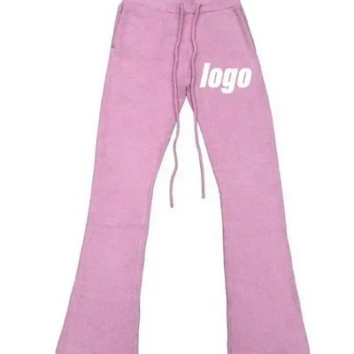 Custom Straight Leg Mohair Sweatpants Unisex Women Oversized Baggy Printed Lounge Fuzzy Mohair Pants For Men