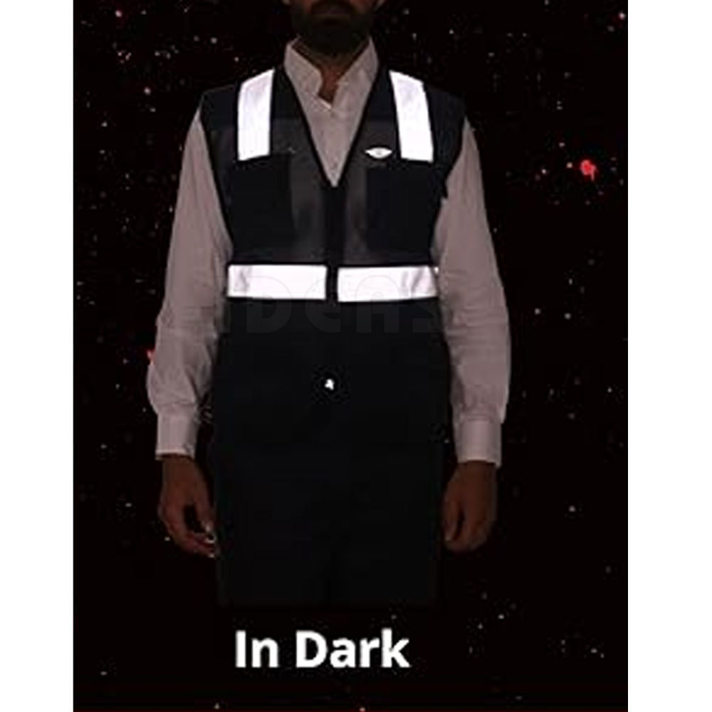 Vest Reflective ANSI Class 2, High Visibility Vest with Pockets and Zipper Construction Work Vest Hi Vis