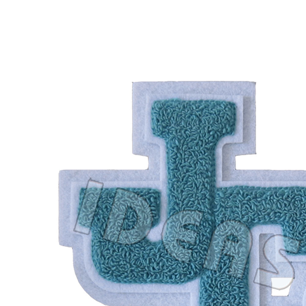 For Clothing Iron On Patch Letter Hoodie Heat Press Logo Letter Custom Chenille Patches Boarded Iron Dress Wholesale