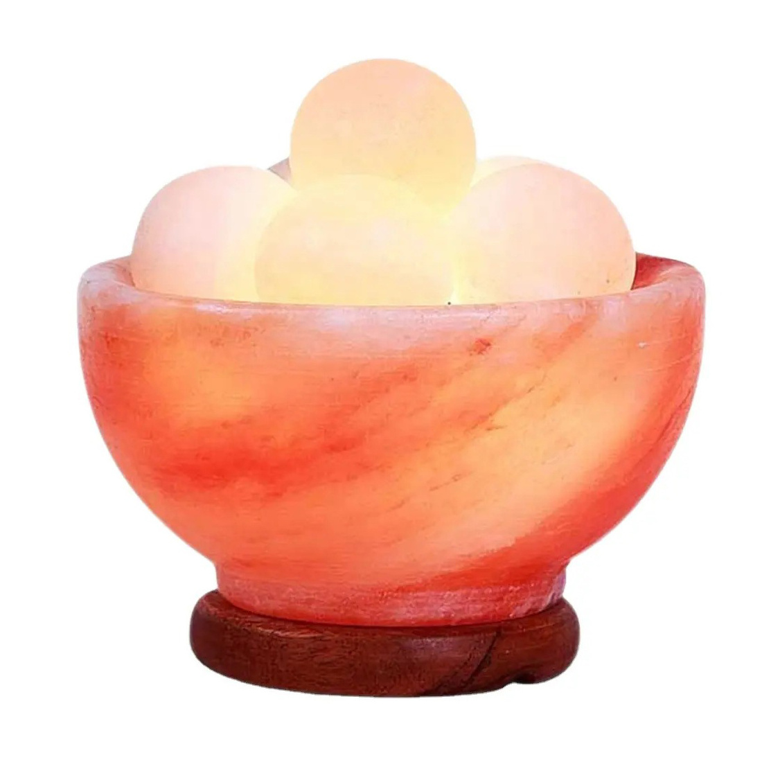 Night Light Lamp Fire Bowl Salt Lamp with Salt Stones for Interior Decoration Natural Pink Himalayan Salt Lamps-Cheap Price