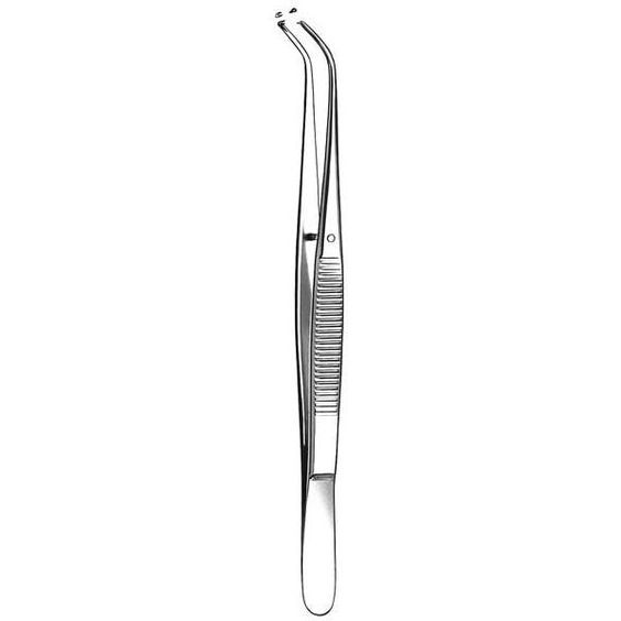 College Cotton Dental Tweezer with Curved Plier Tip Cutting Instruments Dental Cotton Pliers Instrument Stainless Steel