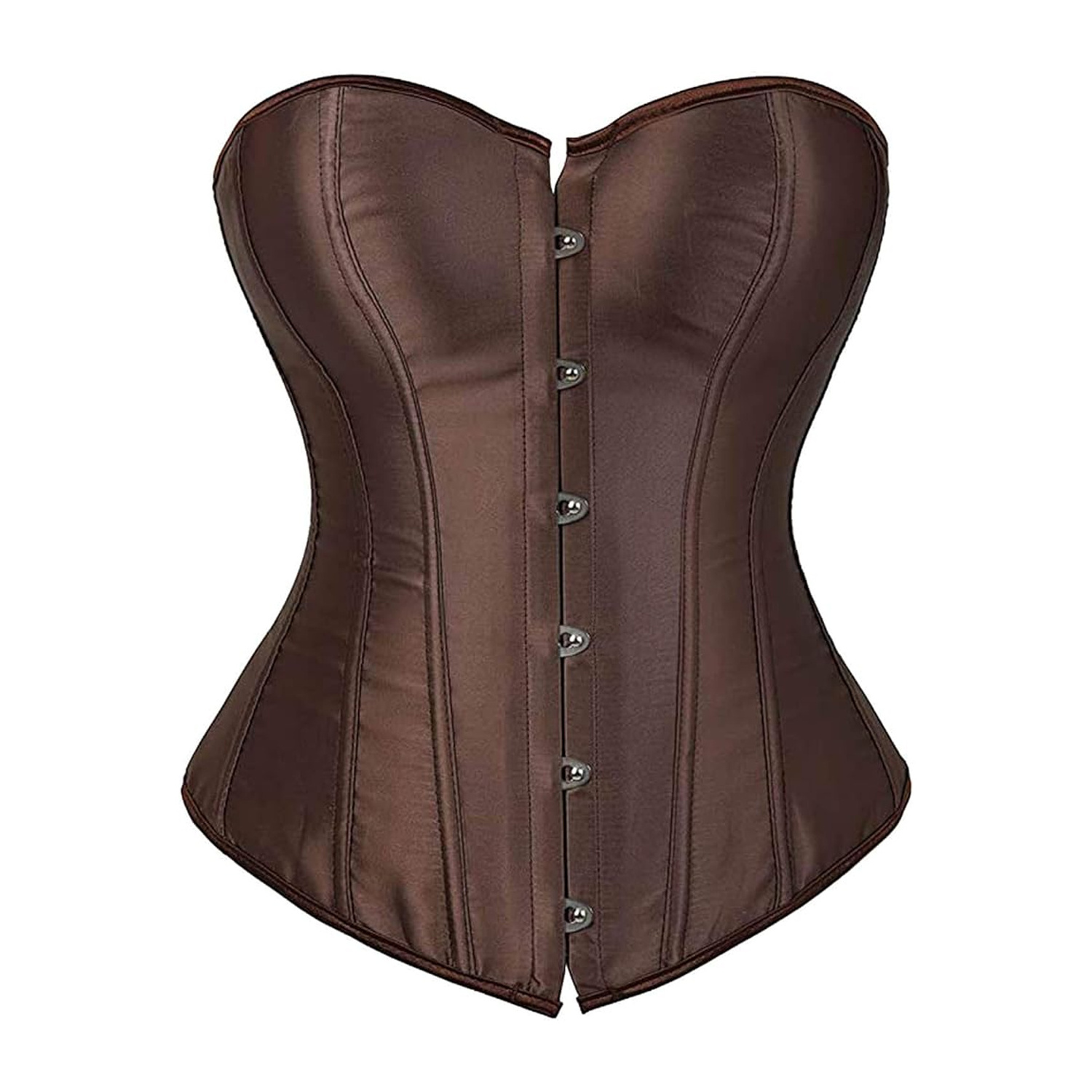 FancyShape Strapless Corset Top Women Patent PU Leather Corset Top Lace-up Bodyshape