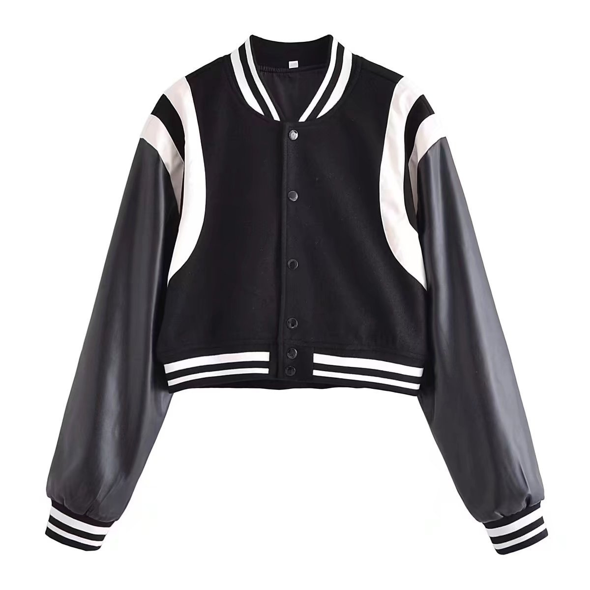 New Style High Quality Patches Varsity Jacket Side Stripe Letterman Custom Basketball College Jackets Baggy Women Mens Varsity