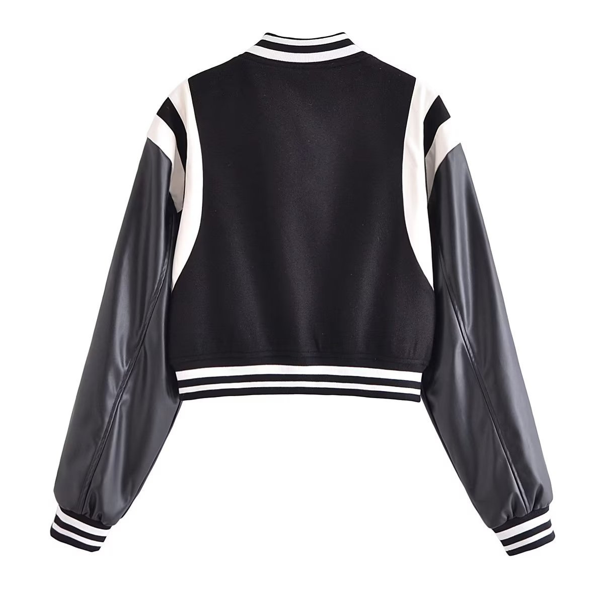 New Style High Quality Patches Varsity Jacket Side Stripe Letterman Custom Basketball College Jackets Baggy Women Mens Varsity