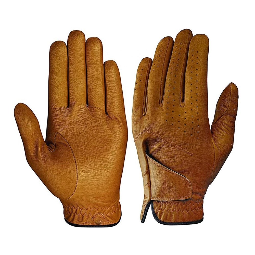 Golf Gloves Men's Sheepskin Non-slip Golf Goods Sports Gloves Split Finger Gloves left hand