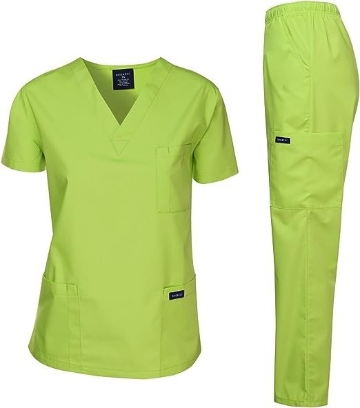 Hot Sale Doctor Uniforms Medical Nursing Scrubs Uniform Scrub Sets Short Sleeve Tops & Pants Women Nurse Uniform