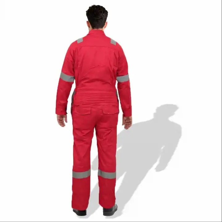 Breathable Flame Retardant Black Work Coverall  Fire Resistant High Quality Workwear  Coveralls For Sale