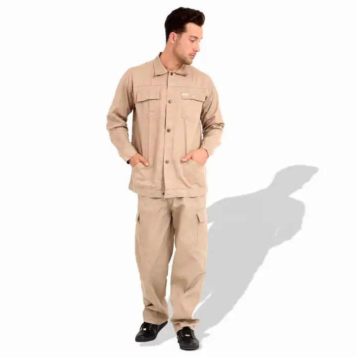 Breathable Flame Retardant Black Work Coverall  Fire Resistant High Quality Workwear  Coveralls For Sale